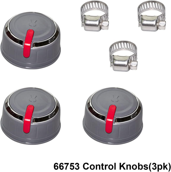66753 Gas Grill Burner Knobs for Weber Genesis II 335, 315, 340, 345 Series Gas Grills