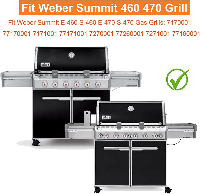 67557 Grill Burner Tube Kit for Weber Summit 460, 470 Series with Smoker