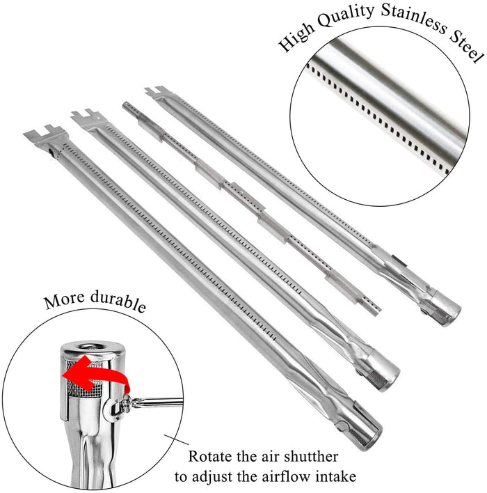 69787 Burner + 7636 Flavor Bars + 7642 Igniter, Weber Spirit 300 Front Knobs Series Replacement Parts Kit
