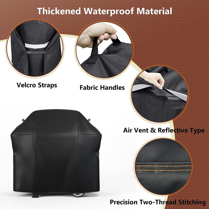 7132 Grill Cover for Weber Genesis II E-610, Genesis II LX E-640, S-640 6 Burner Grills and other 6 Burner Gas Grills 73L x 25W x 44.5H