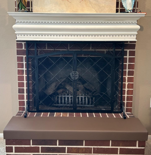 72" Soft Seat Edge Cushion, Baby Proofing Fireplace Cushion and Hearth Pad