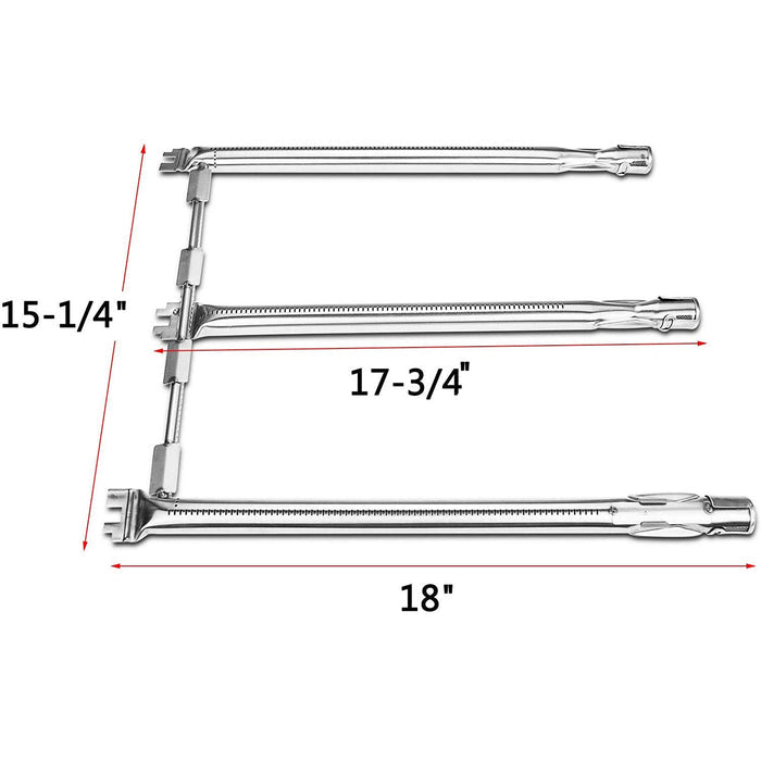 7636 Flavorizer Bars + 69787 Burner + Ignitor Kit fits Weber Spirit E-310, S-310, E-320, S-320, E-320, SP-330 etc Grills