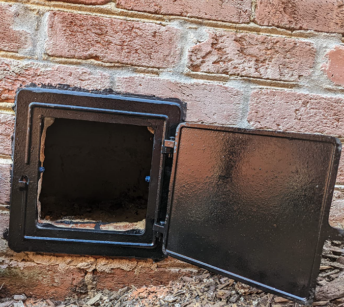 8" x 8" Cast Iron Stove Chimney Clean Out Door for Fireplace