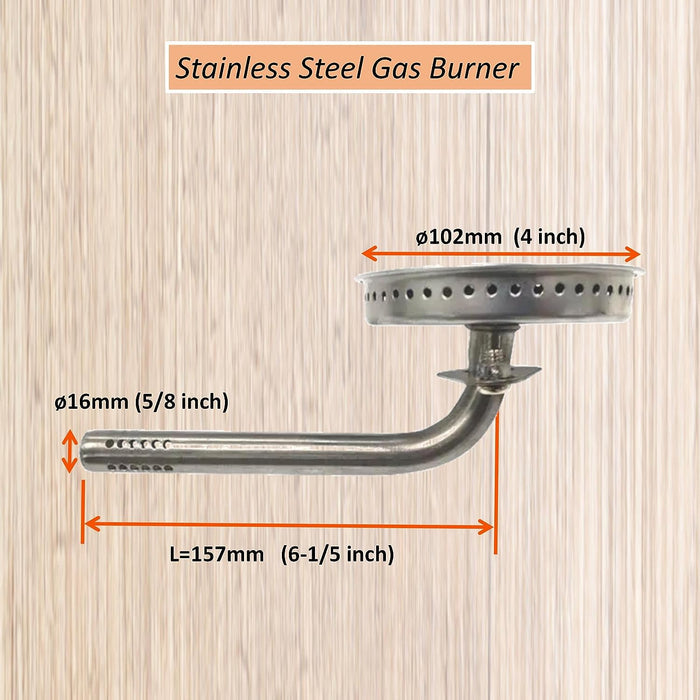 9005100011 Gas Burner with Screw Replacement for Masterbuilt 30 Inch Propane Smokers