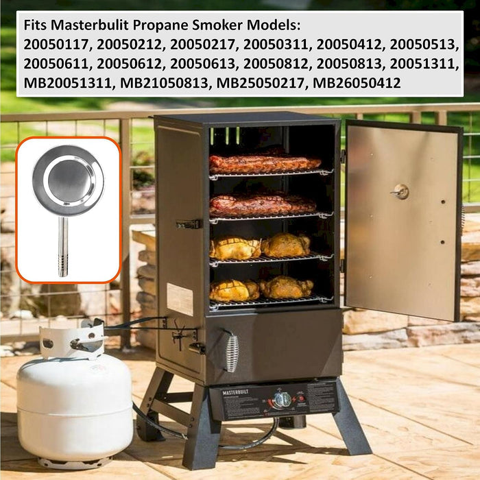 9005100011 Gas Burner with Screw Replacement for Masterbuilt 30 Inch Propane Smokers