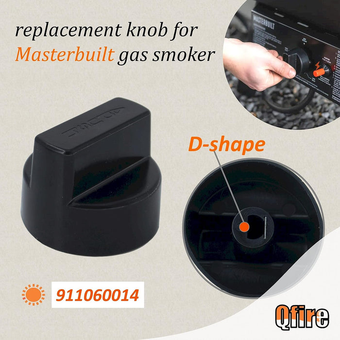 911060014 Control Knobs fits Masterbuilt GS30D 2 Door Smoker Grills