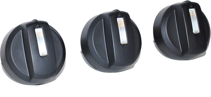 91333 3 PK Gas Grill Burner Knobs for Weber Spirit 310 320 Side Mounted Control Grills (2009 and 2012)