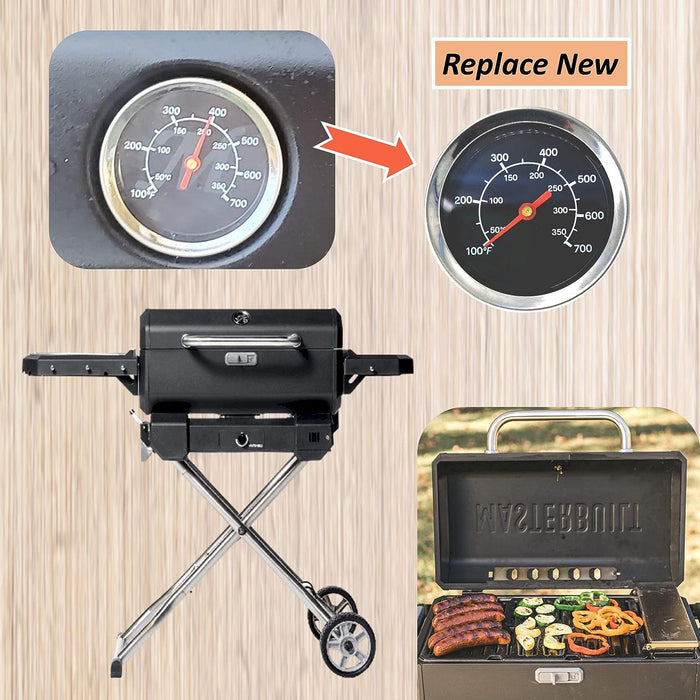 9905180016 Temperature Gauge Kit for Masterbuilt MB20050211, MB20051311, MB20052318 etc Propane Smokers