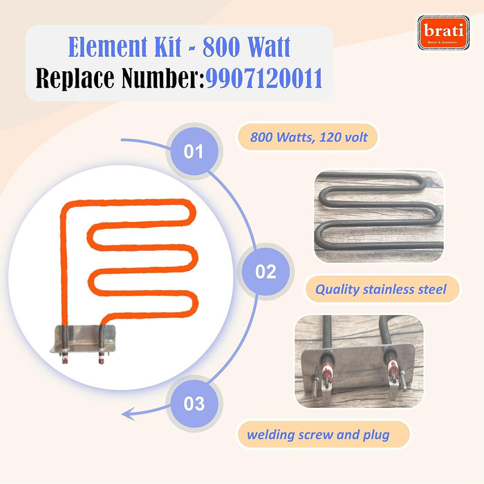 9907120011 Element Kit for Masterbuilt 30 Inch Digital Electric Smokers