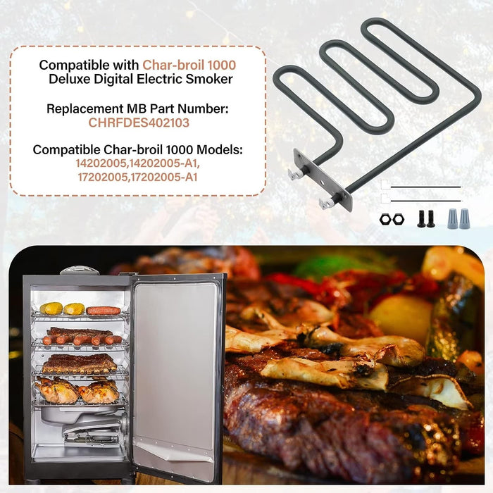 9907120027 Heating Element Kit fits Masterbuilt 40 inch Electric Digital Smokers