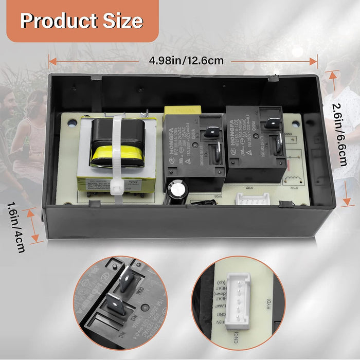 9907180018 Power Circuit Board for Masterbuilt MB20073519 Bluetooth Digital Electric Smoker