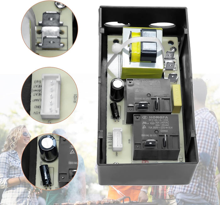 9907180018 Power Circuit Board for Masterbuilt MB20073519 Bluetooth Digital Electric Smoker