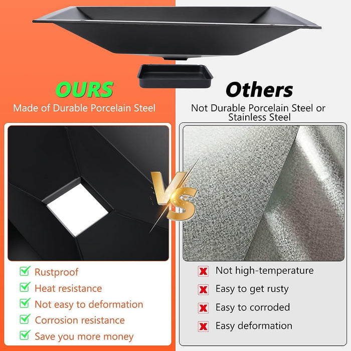 Grease Bottom Tray 99250, 7515 Drip Pan and Liner Kit for Weber Genesis Silver/Gold  B/C Series Models, 17 7/8" x 11 3/4" x 3 1/4"
