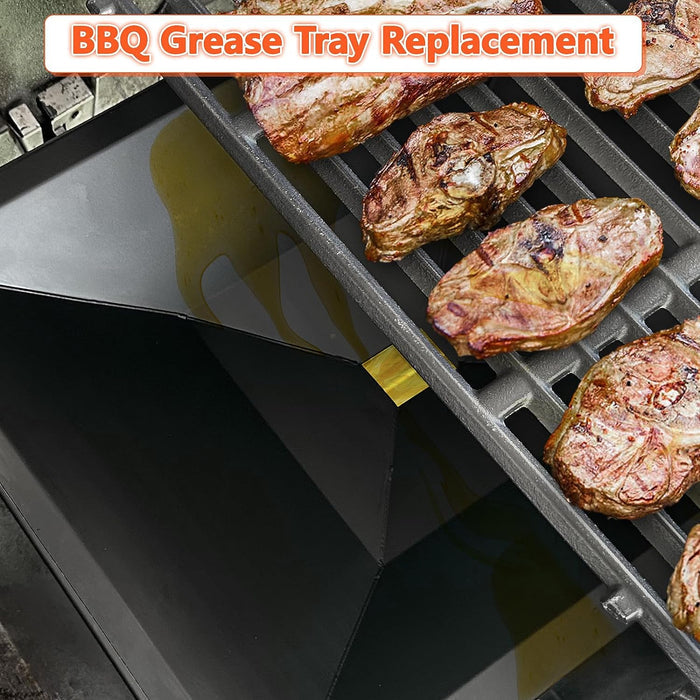 Grease Bottom Tray 99250, 7515 Drip Pan and Liner Kit for Weber Genesis Silver/Gold  B/C Series Models, 17 7/8" x 11 3/4" x 3 1/4"