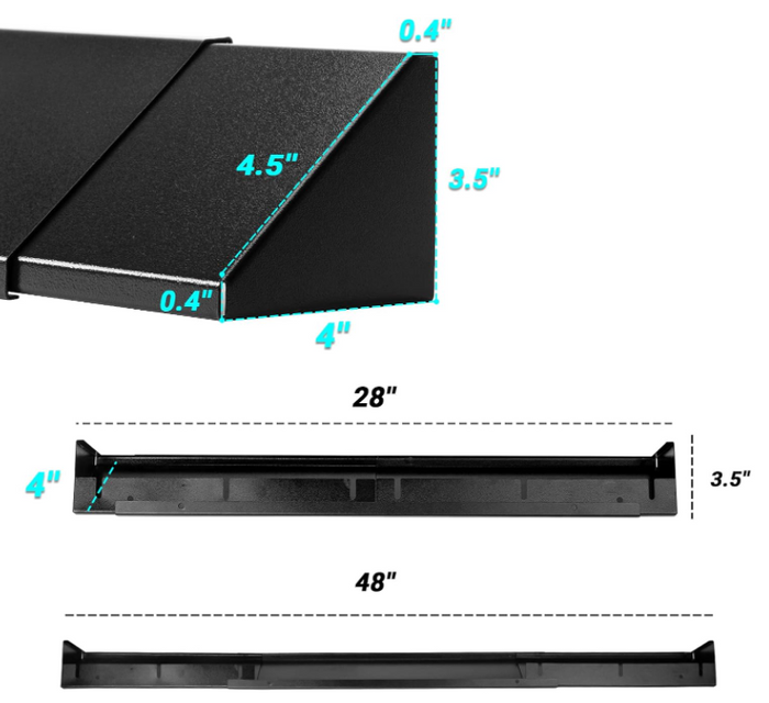 Adjustable Fireplace Hood Accessory, Fireplace Hood Heat Shield 28.5 to 48-Inch