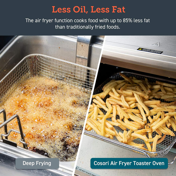 Air Fryer Basket for COSORI CO130-AO, CS130-AO & CS130-CFH, Air Fryer Toaster Oven Replacement Accessories