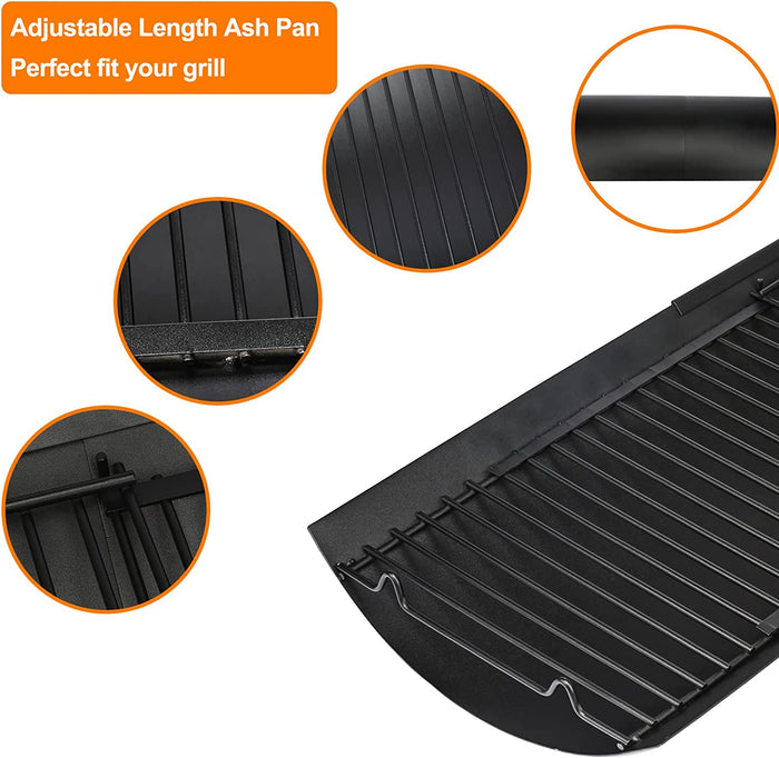 Ash Pan Catcher Kit for Char-Griller E1224, 1224, 1324, 1321, 1329, 1334, 2121 Super Smokin' Pro Charcoal Smoker Grills