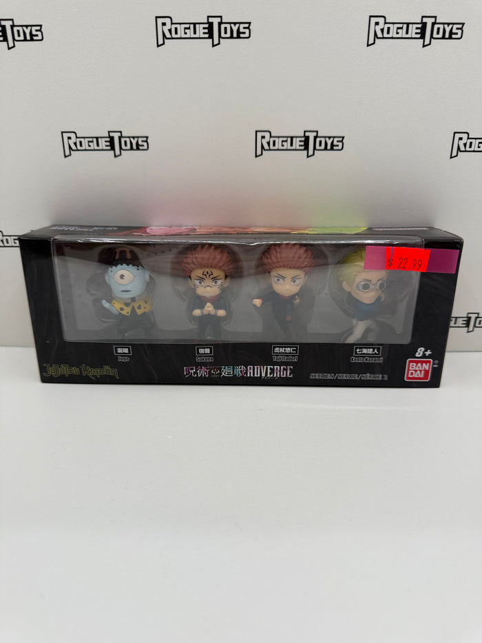 Bandai Shokugan Jujutsu Kaisen Adverge Motion 2 4-Pack Jogo / Sukuna / Yuji Itadori / Kento Nanami