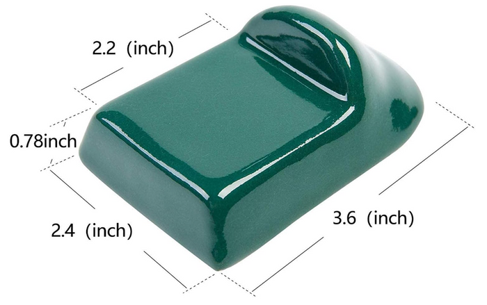 BBQ Ceramic Feet Shoes for Big Green Egg Kamado Grill, Base Feet Stand (not for minimax)- 4 Green of Set