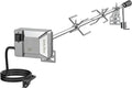 BBQ Grill Rotisserie Kit with 110V Electric Motor for most 4-6 Burner Gas Grills
