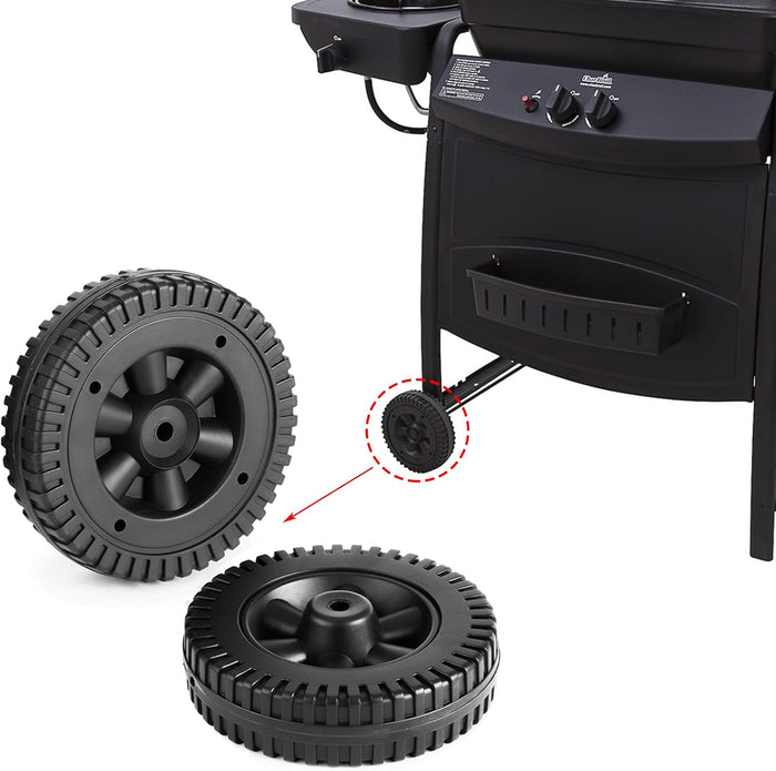 BBQ Grill Wheels fit for Char-Broil Gas Grills, 2 Pack Replacement Parts for G206-0025-W1