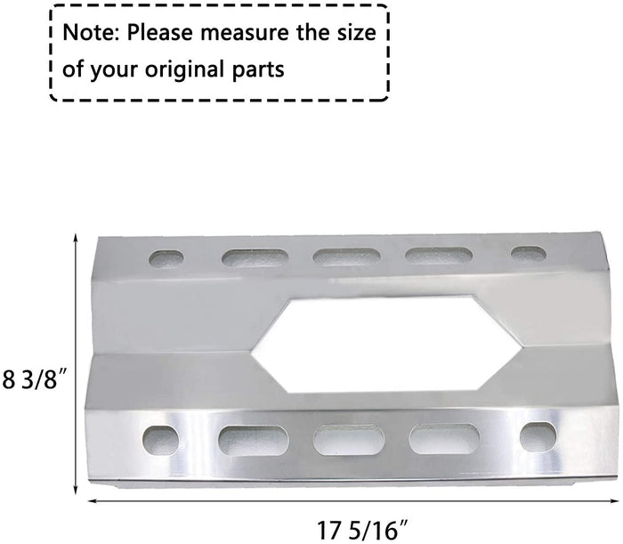 BBQ Heat Plates Kit for Nexgrill 720-0008, 720-0011, 720-0015, 720-0016, 720-0021, 720-0037, 720-0041, 720-0047, 720-0108 Gas Grills