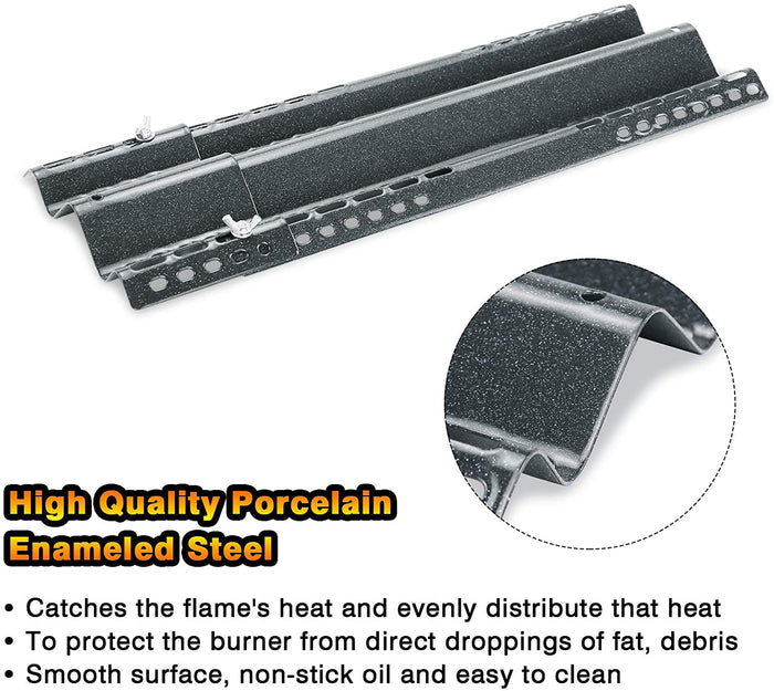 Adjustable BBQ Heat Tent Shields 4 Pcs Kit 15.75-18.75" x 6'' Grill Parts