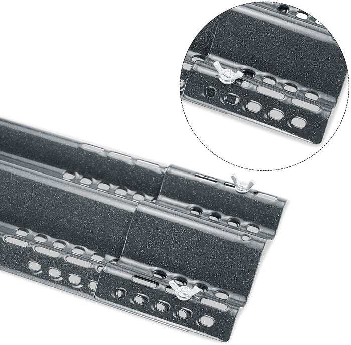 Adjustable BBQ Heat Tent Shields 4 Pcs Kit 15.75-18.75" x 6'' Grill Parts