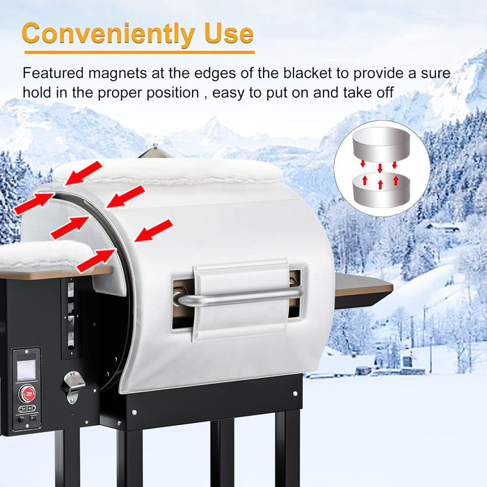 BBQ Insulation Blanket for Camp Chef PG24 Pellet Grills, fits PG24BLKL