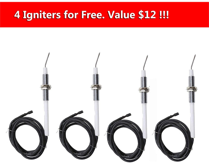 BBQ Replacement Parts For Jenn Air 720-0036, 720-0336, 720-0511, 720-0512 Grills, BBQ Burners, Heat Plates Set