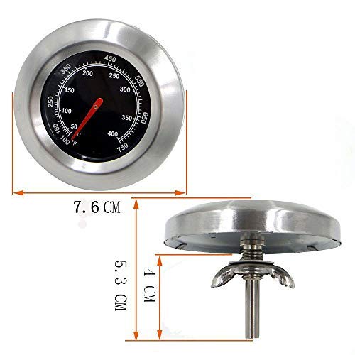 BBQ Temperature Gauge Heat Indicator Thermometer fits Char-Broil Gas Grills