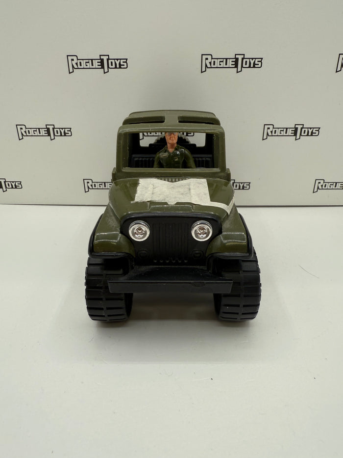Buddy L Army Jeep w/ Cannon & Figure
