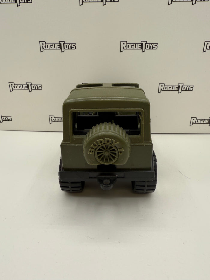 Buddy L Army Jeep w/ Cannon & Figure