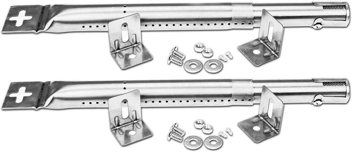 Burner Tubes Kit for Uniflame 2 Burner Gas Grills, BBQ Replacement Grill Parts, 12 - 17.5'' x 1''