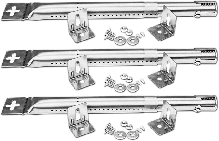 Burner Tubes Kit for Uniflame 3 Burner Gas Grills, BBQ Replacement Grill Parts, 12 - 17.5'' x 1''