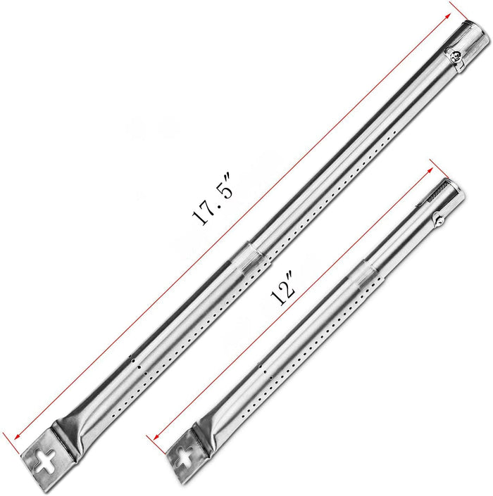 Burner Tubes Kit for Uniflame 3 Burner Gas Grills, BBQ Replacement Grill Parts, 12 - 17.5'' x 1''