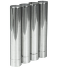Camp Stove Pipe Stainless Steel Flue Extension 4 Sections of Straight Chimney 2.36"/6cm x 12.6"/32cm