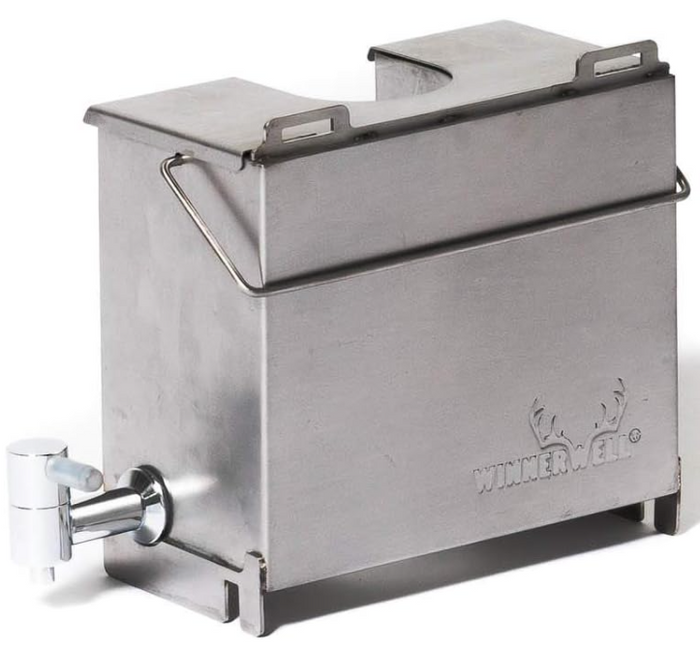 Camp Stove Water Tank for Medium Size Wood Burning Tent Stoves, Durable 304 Stainless Steel