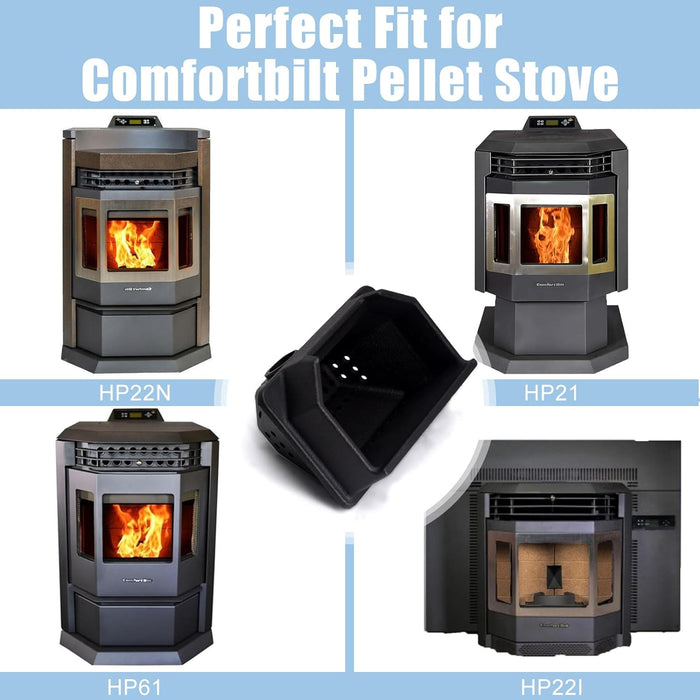 Cast Iron Burn Pot for ComfortBilt HP22, HP22I, HP22N, HP21, HP61 Pellet Stoves, Part BPCast1, BP-1C