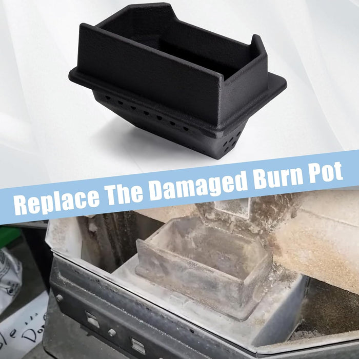 Cast Iron Burn Pot for ComfortBilt HP22, HP22I, HP22N, HP21, HP61 Pellet Stoves, Part BPCast1, BP-1C