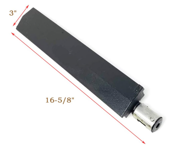 Cast Iron Burner for Master Forge BG1793B-A, BG179A, BG1793B-A, BG179A, (4-Pack) 16-5/8"