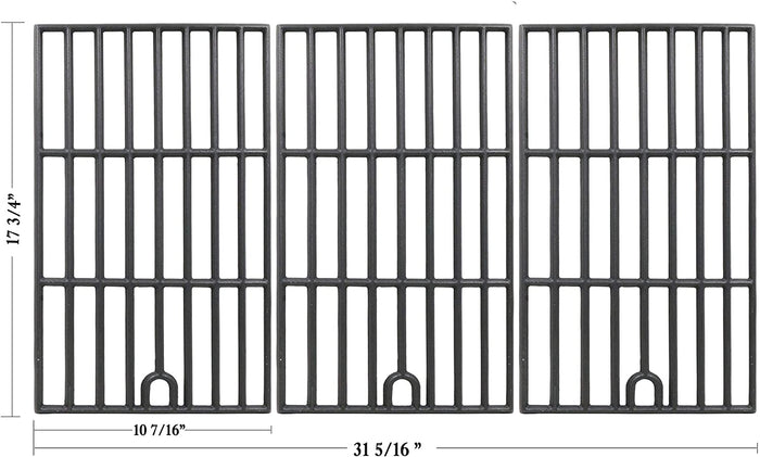 Grill Grates for Char-Griller 2190, 2175 Charcoal Grill 17 3/4 X 31 5/16''