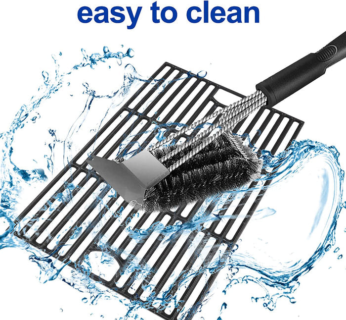 Cast Iron Cooking Grates for Pit boss Memphis 4-1 Grills, 17'' x 11'' x 2 pcs Kit