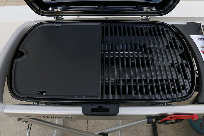 Cast Iron Cooking Griddle for Weber 9010001 Traveler Portable Gas Grill