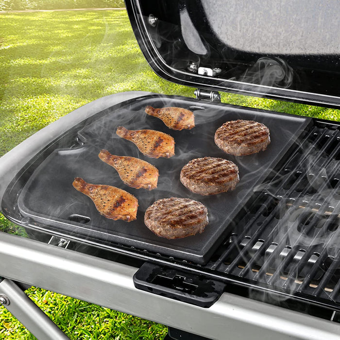 Cast Iron Cooking Griddle for Weber 9010001 Traveler Portable Gas Grill