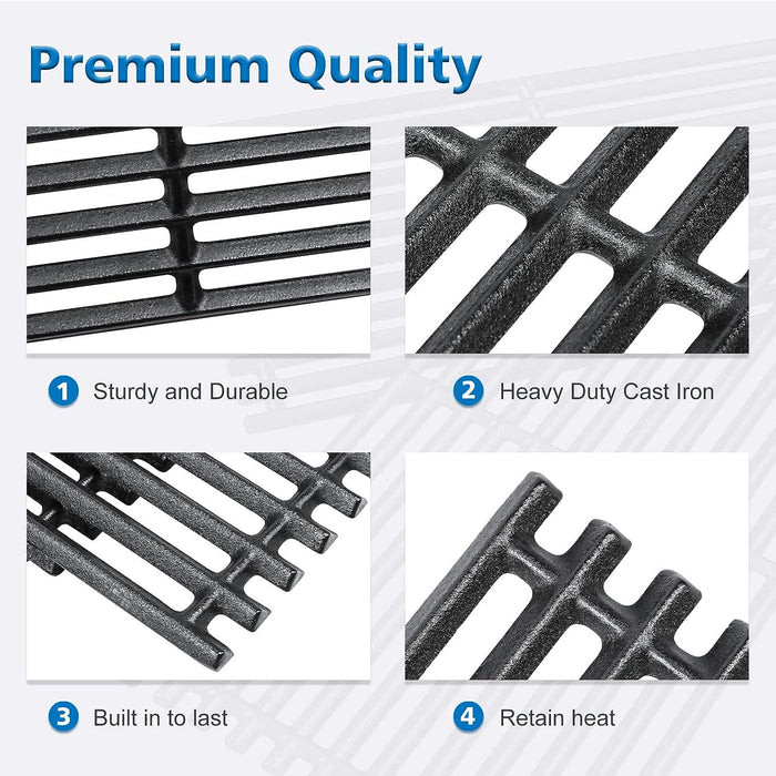 Cast Iron Grates for Char-Broil 2 Burner 463642316, 463644220, 463632320, 463655421, 463654022 Gas Grills