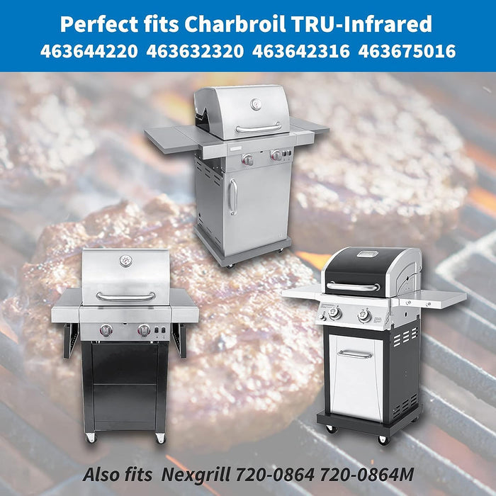 Cast Iron Grates for Char-Broil 2 Burner 463642316, 463644220, 463632320, 463655421, 463654022 Gas Grills
