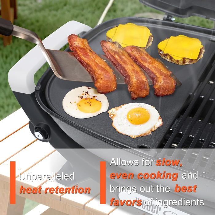 Cast Iron Grill Griddle for Weber Q2000N+, Q2200N+, Q2600N+, Q 2800N+ Gas Grills