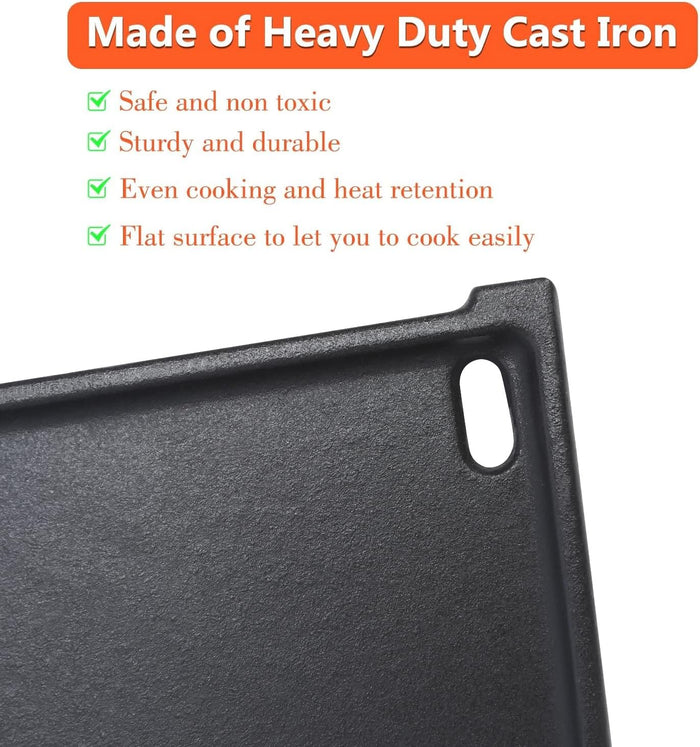 Cast Iron Grill Griddle for Weber Q2000N+, Q2200N+, Q2600N+, Q 2800N+ Gas Grills