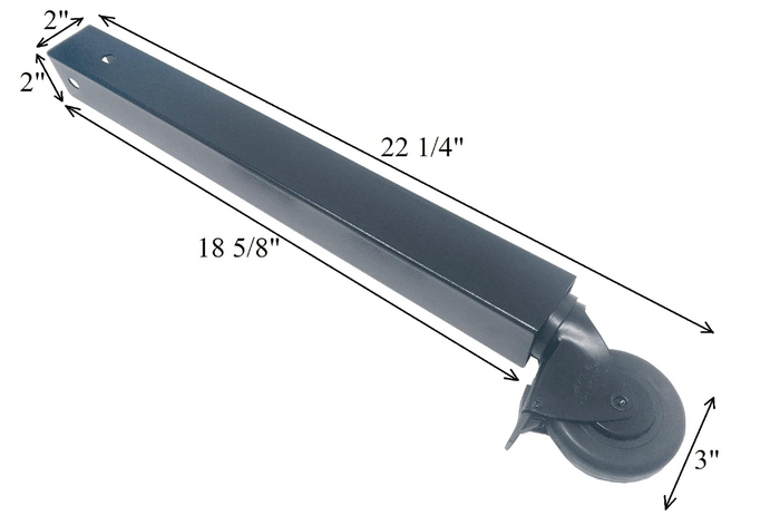 Caster & Leg Kit 2" Square Compatible with Traeger Texas Elite 34, KIT0125, Replacement Parts